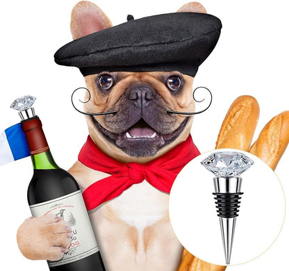 6 Pieces Metal Bottle Stopper 16 x 3/8 Blank Stainless Steel Wine Bottle Stopper Kit Reusable Wine Saver Corks Chrome Bottle Stopper Set Hardware for Wedding Wine Party Bar Turning