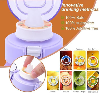 Air Water Bottle, 32 oz Motivational Water Bottles with Time Marker-BPA Free, Air Water Bottle with 5 Flavor Pods, 0% Sugar Water Cup Suitable for Outdoor Sport,Gifts From Friends, Birthday Gifts