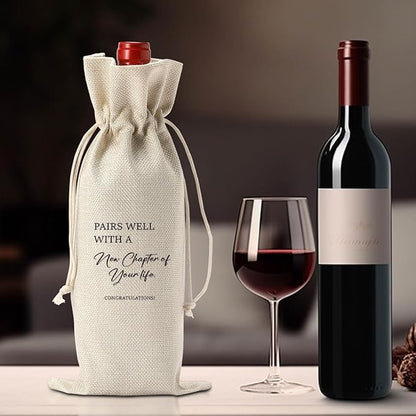 AASRR Farewell Gifts for Coworkers New Beginnings Gifts for Women Going Away Gifts for Friends Retirement Gifts for Women Men Goodbye Gifts for Coworkers Enjoy the Next Chapter Wine Bag