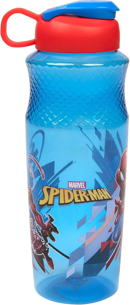 Spider-Man Character 30oz Sullivan Water Bottle, Blue,Red