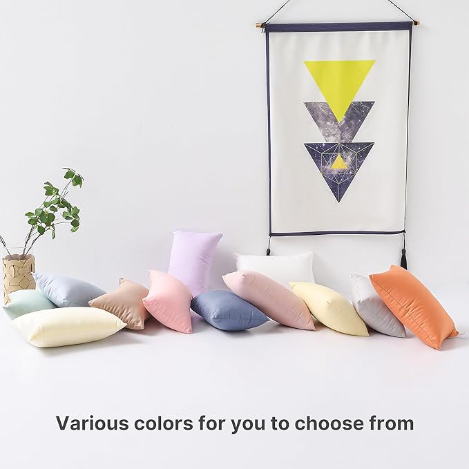 MEILA 2 Pack Cotton Toddler Pillows, 13x18 Pillows for Sleeping and Traveling, Machine Washable Kids Pillows Ideal for Crib, Bed, Cot and Nap, Sky Blue & Denim Blue