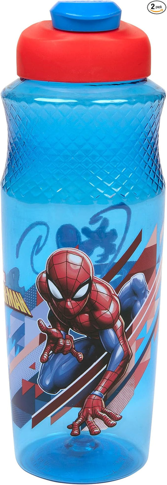 Spider-Man Character 30oz Sullivan Water Bottle, Blue,Red