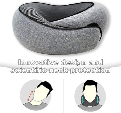 2024 Travel Neck Pillow, New Neck Pillow, 360° Travel Neck Pillows, Airplane Travel Neck Pillow, Memory Foam Travel Neck Pillow, Stowable U-Shaped Pillow
