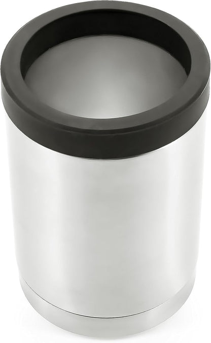 Camco Currituck Stainless Steel Can Holder- Holds 12 oz Drink Cans and Glass Bottles and Much More, Won't Condensate (51863)