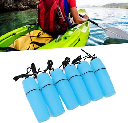 Luqeeg Kayak Container Bottle, Waterproof Container Bottle Dry Canister Container Bottle with Hook Rope Kayak Sealed Bottle for Diving Snorkeling Surfing Kayaking Boating (Blue)