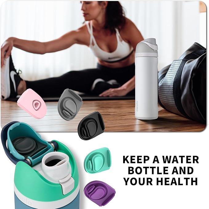 5 Pcs Replacement Stopper for Owala FreeSip 19/24/32/40 Ounce, Silicone Sealing Anti-Spill Replacement Stopper Accessories Compatible with Owala Freesip BPA-Free-Colorful