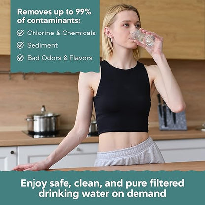 AMI Direct Flow Tankless RO Under-Sink Reverse Osmosis Water Filter System, 600 Gallons Per Day