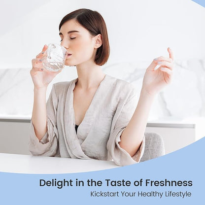 AQUA CREST Replacement for Brita® Water Filter, Pitchers and Dispensers, Classic OB03, Mavea® 107007, and More, NSF Certified Pitcher Water Filter, 4 Count