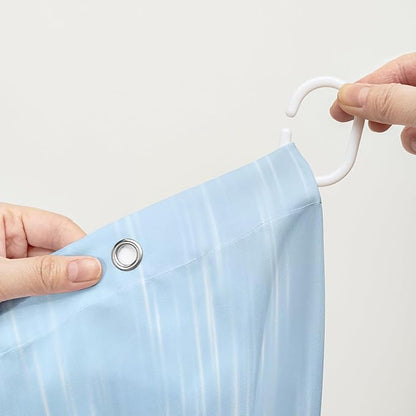 AILONEN Blue Rose Shower Curtain for Girls,Raining Rose Shower Curtain for Bathroom Decor,Women Kids Polyester Waterproof 3D Printed Bath Curtain with 12 Hooks,36" W*72" H