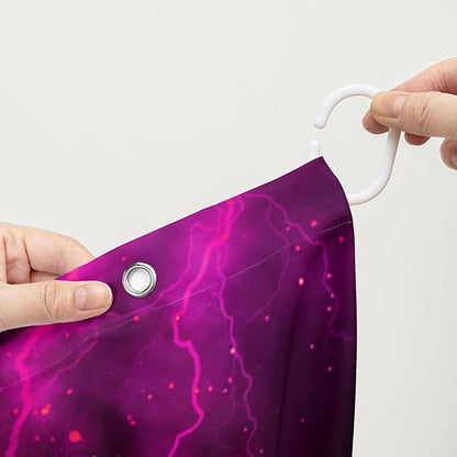 AILONEN 3D Black Panther Shower Curtain for Bathroom,Romantic Rose Smoky Leopard Printed Bath Curtain,Wildlife Cheetah Decoration Shower Curtain Waterproof 72" W*78" H