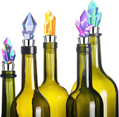 6 Pieces Metal Bottle Stopper 16 x 3/8 Blank Stainless Steel Wine Bottle Stopper Kit Reusable Wine Saver Corks Chrome Bottle Stopper Set Hardware for Wedding Wine Party Bar Turning