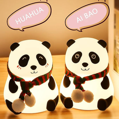 Panda Silicone Nursery Night Light Night Light for Kids, Panda Gifts, Cute LED Lamps for Teen Girls Bedroom,Bedroom Decorations Gifts for Toddlers,Kawaii Room Decor