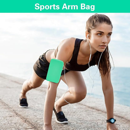 Water Bottle Pouch for Stanley Tumbler,Silicone Waterproof Fanny Pack for Stanley Cup 30/40oz Universal,Large Capacity Durable Tumbler Pouch-Mint Green