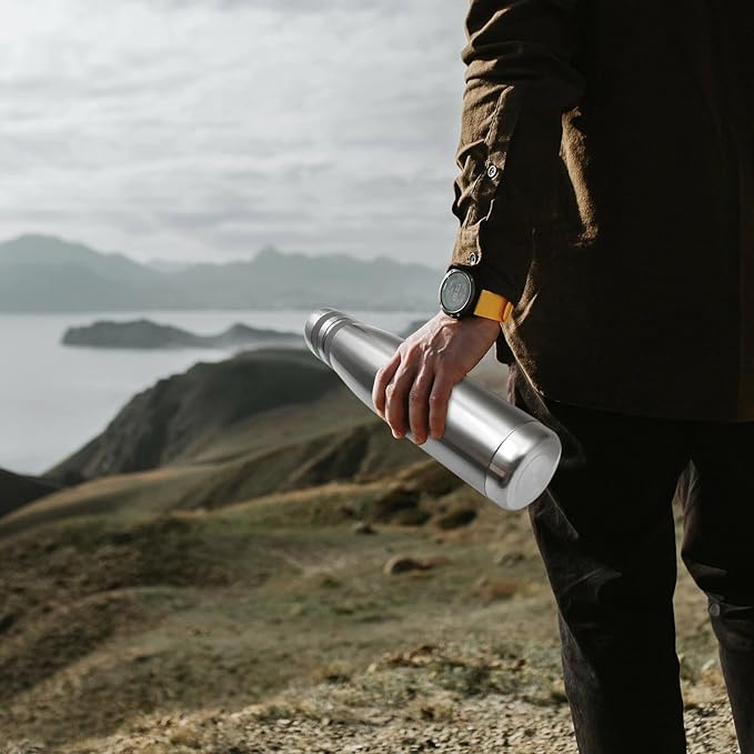 22oz Thermos for Hot and Cold Drinks, Coffee Thermos Water Bottle, Wide Mouth Thermal Cups- Leakproof Stainless Steel Insulated Thermos - Commute, Travel, and Picnic Friendly