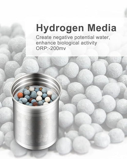 30 Oz Stainless Steel Portable Alkaline Filter Water Bottle Special Replacement Filter Cartridge, Life of Three Months-1 Piece