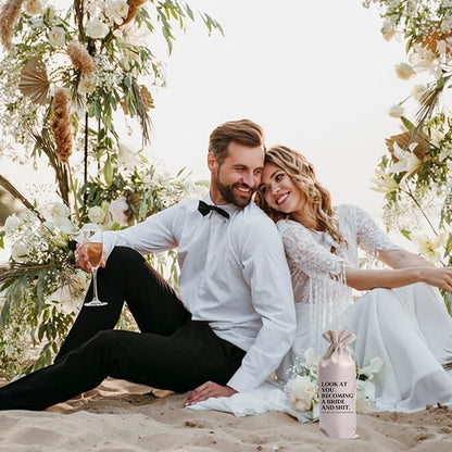 Finally Engaged Mr and Mrs Wedding Gift Engagement Gift Bag For Couples bride/him/her Newly Engaged Gift Wine Tote Bridal Shower Gift