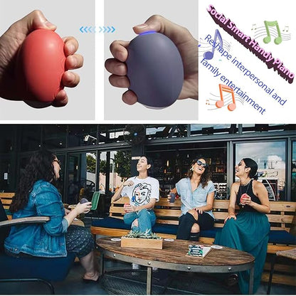 13 in 1 Electronic Handy Piano for Music Beginner, 5-Keys Flexible Pocket Piano, Portable Travel Educational Electronic Digital Music Finger Piano,Buit-in 13 Instruments & 10 Demo Songs & 22 Scales