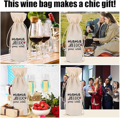 Funny Wine Quotes Wine Bag Wine Tasting Party Supplies for Wine Lovers Women Men Bride Groom Mom Christmas Birthday Wedding Bachelorrette Party Wine Bags