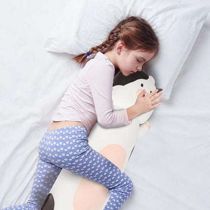 36 inch Milk Cow Stuffed Animal, Soft Long Cuddle Squishy Pillow, Cute Cow Print Body Pillow Plushies Toy Gift for Kids, Boys Birthday,Valentine,Easter