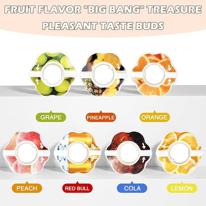 Newly Upgraded 7 Flavor Pods for Air Water Bottle, Fruit Fragrance Pods Accessory for Scent Water Cup, 0 Sugar 0 Calories Fruit Fragrance Pods for Outdoor Sports, Daily Exercise, Fitnes