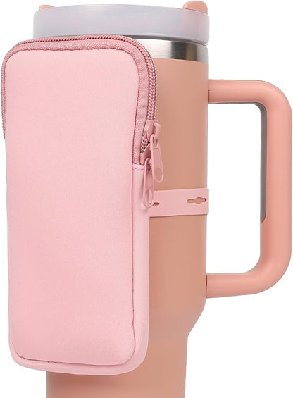 MLKSI Water Bottle Zipper Pouch for Stanley Cup Accessories, Cute Storage Bags for Stanley Tumbler with Handle, Gym Accessories for Simple Modern 40 oz Tumbler with Handle Stanley Water Bottle