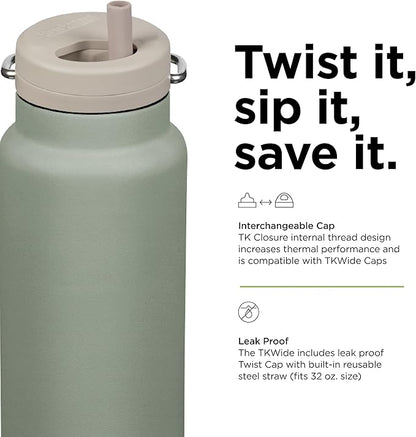 KLEAN KANTEEN Wide Twist Cap Bottle 32oz, 1 EA