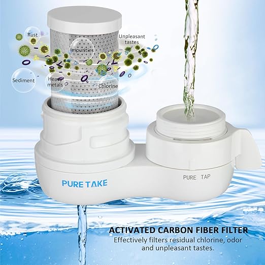 4pcs Filter Replacements for Faucet Mount Water Filtration System