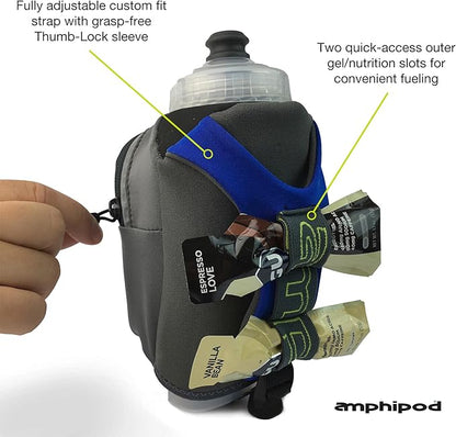 Amphipod Hydraform Ergo-Lite Ultra 20 oz. Handheld Water Bottle, BPA-Free Hydration/Fuel Bottle, Endurance Runners & Walking