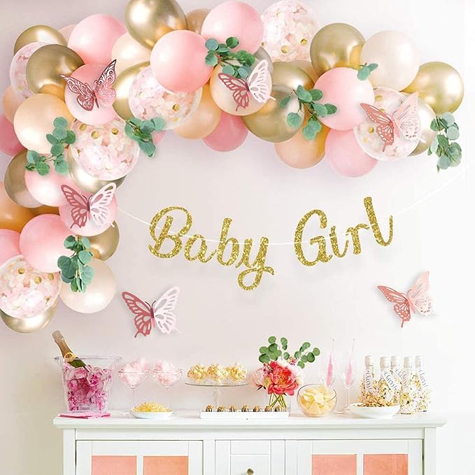 72Pcs 3D Butterfly Wall Decor 3 Sizes 3 Styles, Butterfly Decorations Party Birthday Cake Decoration, Removable Butterfly Wall Stickers for Kids Nursery Wedding Bedroom Room Decor(Rose Gold)