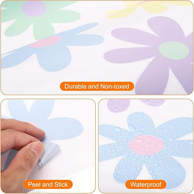 uxcell 19 Pcs (1 Sheet) Polka Dots Wall Sticker, PVC Peel and Stick Rainbow Wall Decal Sticker for Bedroom Classroom, Colorful