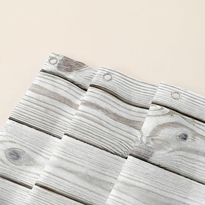 AILONEN 3D Printed Whale Shower Curtain, Ocean Sea Animal Wooden Style Bathroom Curtain,Shell Coast Whale Bath Curtain 48" W*72" H,Polyester Waterproof Bathroom Curtain with 12 Hooks