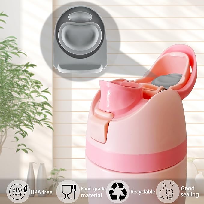 5PCS Replacement Stopper Compatible with Owala FreeSip 19/24/32/40oz, Silicone Anti-Spill Water Bottle Top Lid Replacement Parts, BPA-Free Seal Bottle Cap Mouth Stopper Gasket (Grey)