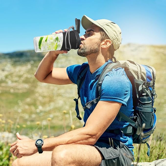 Shaker Bottle for Protein Mixes，24 oz，Protein Shaker Bottles with Whisk Ball, Mixer Bottle, Protein Bottle,Portable Pre Workout Whey Protein Drink Shaker Cup，Black