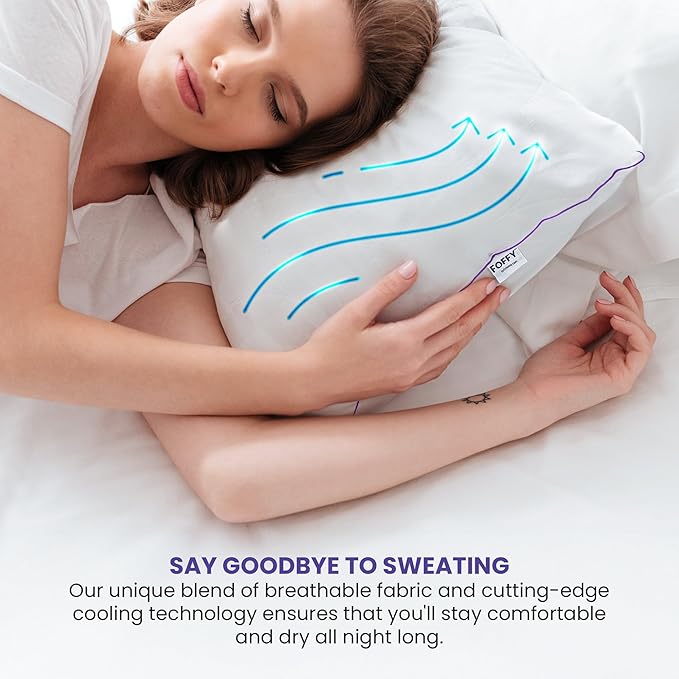 Adjustable Soft Bed Pillow for Back, Stomach, and Side Sleepers, Supportive, Cotton, Viscose, Breathable and Oeko-Tex Certified (King)