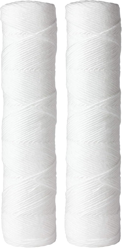 AO Smith 2.5"x10" 35 Micron Sediment Water Filter Replacement Cartridge - 2 Pack - For Whole House Filtration Systems - AO-WH-PRE-R2