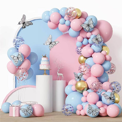 3D Butterfly Wall Decor 3 Sizes 4 Styles, Kurilai 48Pcs Butterfly Decorations Party Birthday Cake Decoration, Removable Wall Stickers for Kids Nursery Wedding Bedroom Room Decor (Black)