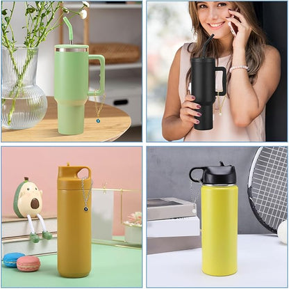 6PCS Letter Charm Accessories for Stanley Cup, Name ID Letter Handle Charm for Stanley Handle Identification Letter Pendant Handle Decoration for Stanley Tumbler Charms (Letter Y)