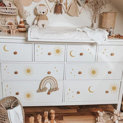 Wall Decals for Girls Bedroom Polka dot Wall Decals Vinyl Stickers Boho Girls Bedroom Floral Stickers Removable Wall Stickers Nursery Wall Decal