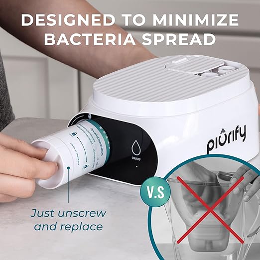 2-Pack Replacement UF+ Carbon Filters for Alchemy Automatic Filter Pitcher - 1 Year Supply