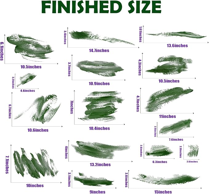 DIY Oil Painting Brushstroke Wall Decal for Kids - Creative Brushstroke Wall Sticker | Removable, Waterproof, and Easy Peel and Stick | Perfect for Kids, Baby Room, Classroom, Living Room,