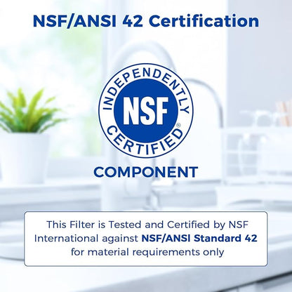 4-Pack Water Filter Replacement for PUR, PUR PLUS Faucet Mount Water Filtration System, NSF Certified, Replace Water Filter for PUR Sink Faucet RF-9999, Upgraded Version