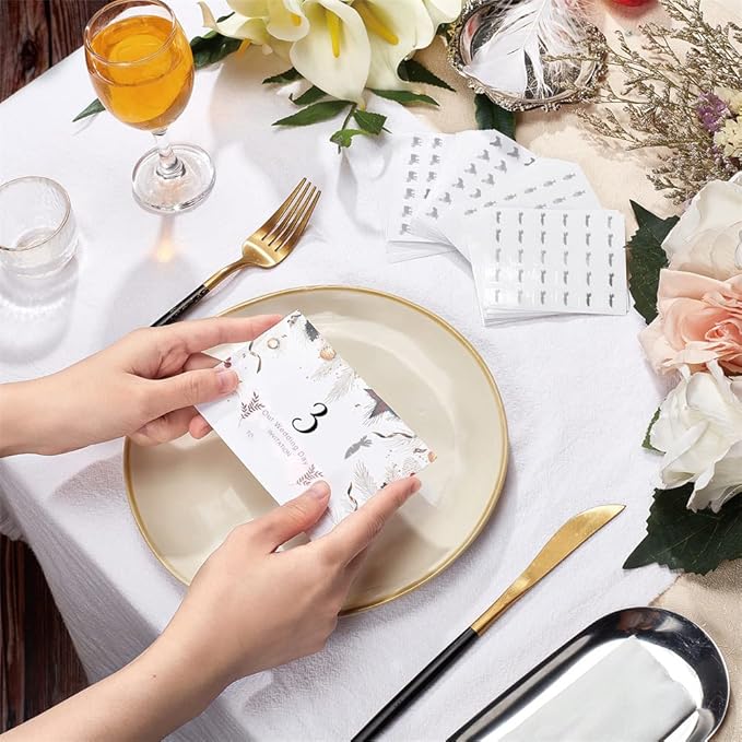 OLYCRAFT 2400pcs 4 Styles Silver Meal Stickers 0.5 Inch Food Choice Sticker Cow/Chicken/Fish/Carrot Wedding Meal Indicator Stickers Kitchen Stickers Meal Stickers for Place Card Wedding Party Supplies