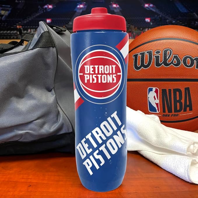 Party Animal NBA Detroit Pistons Squeezy Water Bottle