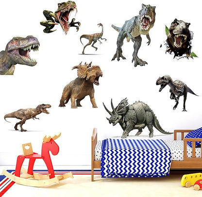 Large Dinosaur Wall Decals Tyrannosaurus Rex Wall Stickers for Boy's Room Kids Baby Nursery Bedroom Playroom Living Room Wall Decor