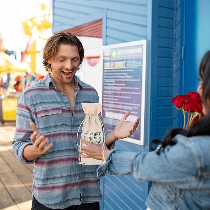 Funny Wine Quotes Wine Bag Wine Tasting Party Supplies for Wine Lovers Women Men Mimi Groom Friend Christmas Birthday Wedding Bachelorrette Party Wine Bags