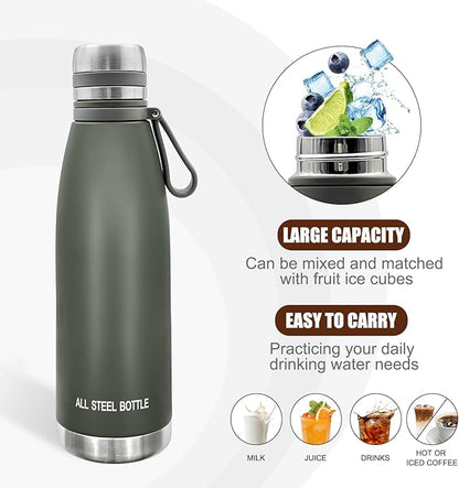 37oz Thermos for Hot and Cold Drinks, Coffee Thermos Water Bottle, Wide Mouth Thermal Cups- Leakproof Stainless Steel Insulated Thermos - Commute, Travel, and Picnic Friendly