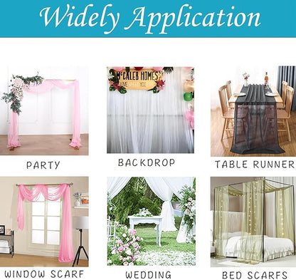 Akiky Canopy Bed Curtains Twin Sheer Sage Green Bed Canopy Scarf Bed Canopy,Kids Bed Scarf-Curtains for Room Décor or Wedding Party Décor(2 Bed Canopy)