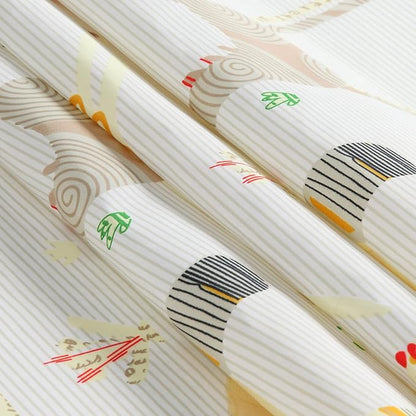 Animal Crackers Cute Elephant Polyester Beige Kids Shower Curtains for Bathroom,Printed Decorative Waterproof Lovely Cloth Bath Curtains,Extra Large 78" W x 78" H