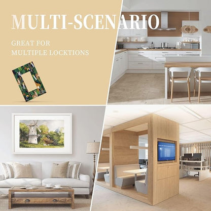 Cartoon Animal Zebra Leopard Giraffe Bird Leaf 1 Gang Rocker Nursery Light Switch Covers Decorative Single Decora Outlet Wall Plate Faceplate Switchplate GFCI for Kidroom Bedroom