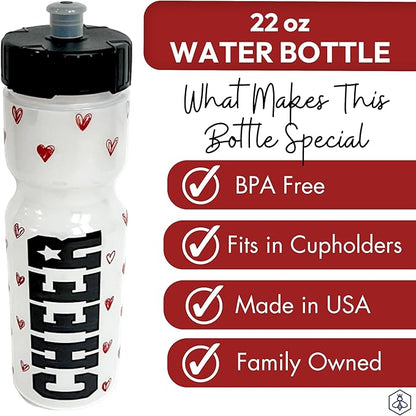 50 Strong Kids Water Bottle | 22 oz. BPA- Free Sports Squeeze Water Bottles with Pull Top Cap |Perfect Water Bottle for School | Reusable & Durable for Boys & Girls | Made in USA